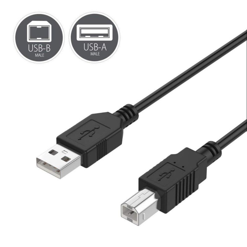 Digipartspower 6ft USB 2.0 PC Data Cable Lead Cord for