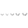 50pcs M3-M8 Stainless Steel Wing Nut Butterfly Nuts Kits for