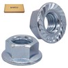 SKIR'CO (50 pcs) Hex Nuts M10, Serrated Flange Hex Nut,