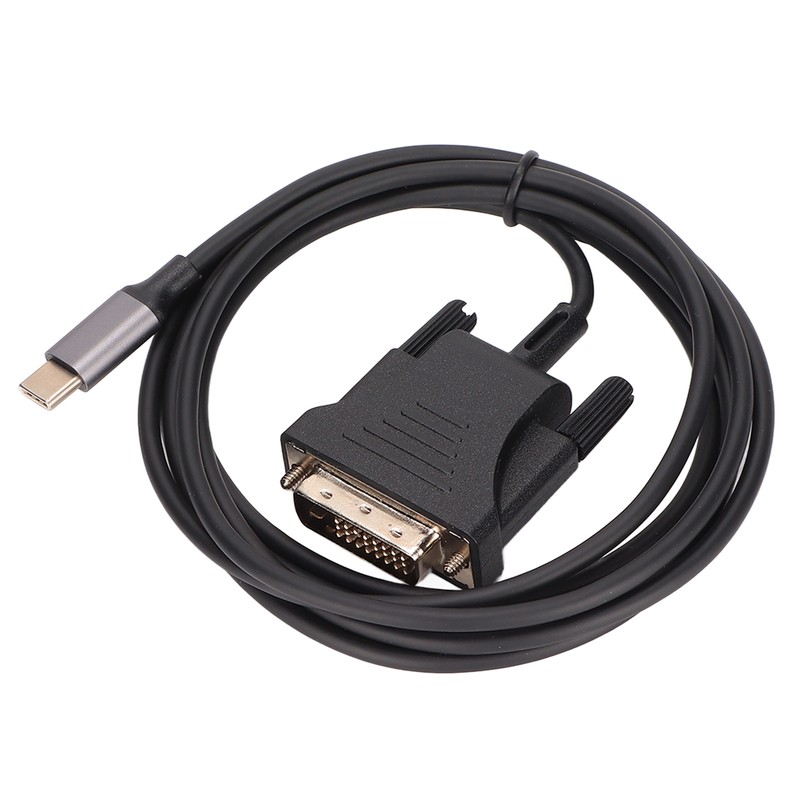 USB C 3.1 to DVI Cable 190cm/74.8in Clear Stable Type
