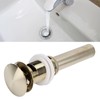 Pop Up Basin Drain Copper G1/4 Brushed Gold Corrosion Resistant