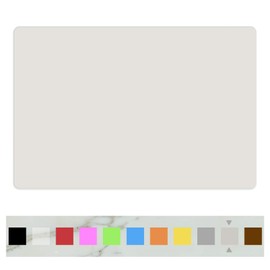 Silicone Placemats, Food-Grade Non-Slip Waterproof, Dining, Stain Resistant, Countertop Protector, Kitchen Counter Mat, Heat Resistant, Baking mat Dishwasher Safe (23.6"×15.7"-1pack, White Gray)