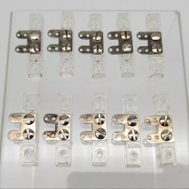 Ademco 10x Ademco 181 Foil Blocks 1.4" Mounting Holes CTC 1-7/8" OAL USA Made