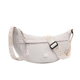 Pomelo Best Half Moon Handbag Women & Men Water Resistant Crossbody Moon Bag - Lightweight Shoulder Bag Small with Wide Shoulder Strap