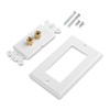 Peakloong 2 Posts Speaker Wall Plate Home Theater Wall Plate
