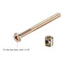 sourcing map M6 x 70mm Furniture Bolts Nut Set Hex