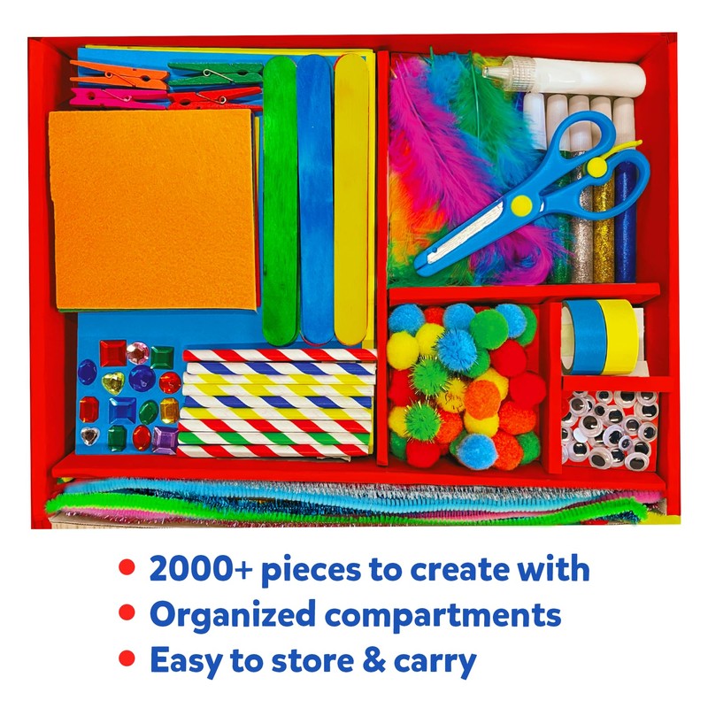 Skillmatics Ultimate Art & Craft Kit for Kids - 2000+