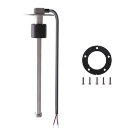 KAOLALI Boat Truck RV Fuel Water Level Sensor Sender Stainless Steel Fuel Sending Unit 300MM Marine Boat Water Level Gauge Sensor 5 Hole fit Fuel Water Gauge 0~190ohm