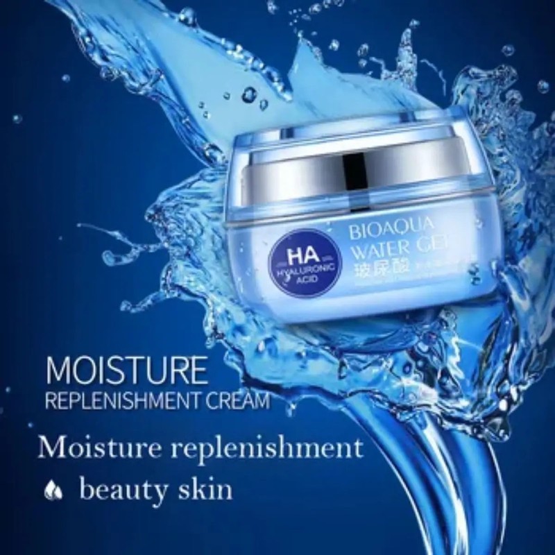 Bioaqua Crema Antiedad con Ácido Hialurónico, Suaviza Líneas de Expresión