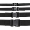 Buckles Wide Webbing Straps in Black Hard Plastic Buckle Click