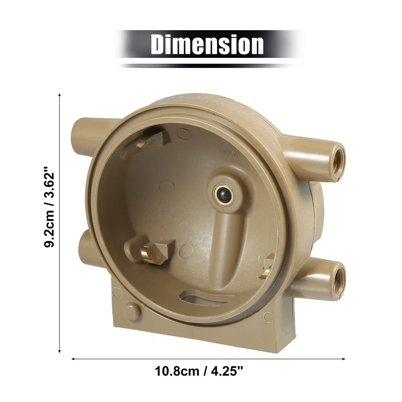X AUTOHAUX Terminal Ignition Distributor Cap with Rotor for Ford