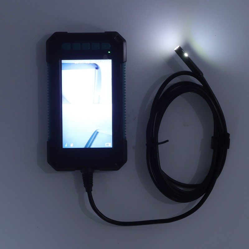 4.3in Industrial Endoscope Dual Lens 1080P 8mm Handheld Inspection Camera