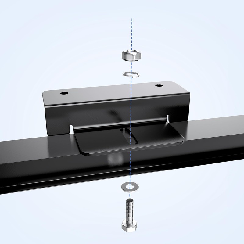 Callsun Solar Panel Mounting Z Brackets, Lightweight Aluminum Corrosion-Free Mounting