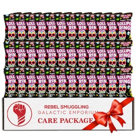 Day of the Dead Skull Candy Lollipop Rings Bulk 36 Pack by Rebel Smuggling Galactic Emporium