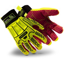 HexArmor RIG LIZARD 2038 Hi-Vis Safety Work Gloves, Large