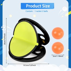 YAJIMAOY Catch Ball Game, Velcro Ball Game for Children, Throw and Catch Game with Ball, Throwing Game Children Outdoor, Fun Ball Games for Outdoors, Games Beach Toy for Children and Adults (A)