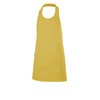 Velilla Plain Adult Bib Apron with Buttons, Yellow, One Size