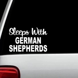 Bluegrass Decals Funny German Shepherd Decal Sticker for Car Window Czech DDR D1099