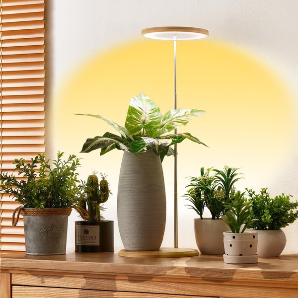 Plant Grow Light for Indoor Plant,Bamboo Mini LED Grow Light