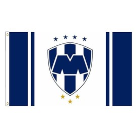 Yerchic Monterrey Flag Mexico Soccer Futbol Banner 3x5ft Polyester Flag For Garage Room Man Cave