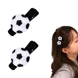 Soccer Hair Clips for Girls Football Clips for Hairs Decoration Accessories Soccer Hair Barrettes for Women Sports Clip Football Lovers Players Birthday Gifts 2Pcs