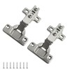 2 pcs Cabinet Cabinet Door Hinges,Recessed Hinge Soft Close Cupboard