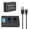 2-Pack of LP-E12 Batteries and USB Dual Battery Charger for