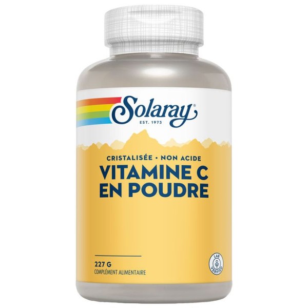 Solaray Vitamine C Crystalisée - Non Acide en Poudre 227 g