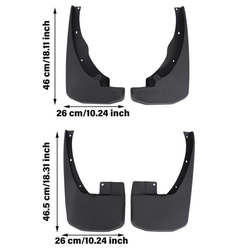 coolshop9648 Front & Rear Splash Guards Mud Flaps for Nissan