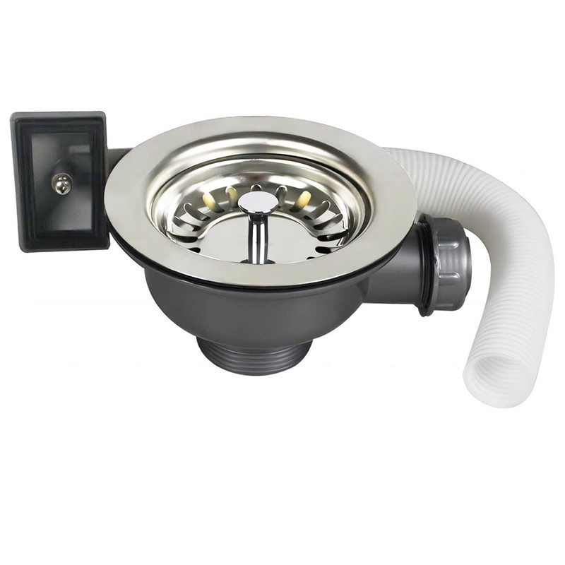 Qrity 114mm Kitchen Sink Waste Fittings 1½" Basket Strainer Waste