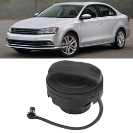 CYSFETENA Fuel Gas Tank Cap, 1J0201553A Ersatzteil ABS Kunststoff Tankdeckel, Öltankabdeckung Passend für Beetle, A8