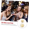 Healeved 3D Christmas Nail Sequins Manicure Glitter Flakes 4 Sets
