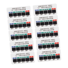 IWOWHERO 10pcs Liquid Crystal Temp Strip Temperature Stickers Salt Temperature Strip Temperature Sticker