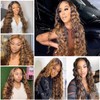 GLSMOSNW P4/27 Bundles Human Hair Brown And Blonde Highlight Ombre