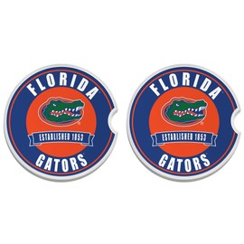 Fan Creations - Juego de 2 posavasos de coche de la Universidad de Florida | Posavasos extraíbles de piedra de cerámica absorbentes, regalo ideal para estudiantes, ex alumnos y fanáticos de todos los