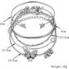 5 Pcs Gold Butterfly Bracelets for Women Adjustable Butterfly Bangle