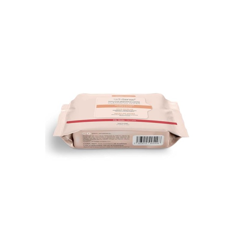 Skin Sense Toallitas Faciales Biodegradables (25 piezas) – Vitamina C