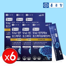 Nature Dew Health Mall Partner Phostidylserine Benefits Phostidylserine Brain Health Cognitive Nutrient 15 Packets, 6 Pieces / 포스타디딜세린 효능 포스티딜세린 두뇌 건강 인지력 영양제 15포, 6개