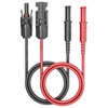 Goupchn Safety Banana Plugs to Solar Connectors Silicone Test Leads