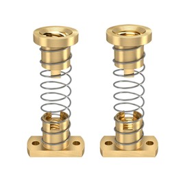 2pcs T8 Anti Backlash Spring Loaded Nut Elimination Gap Nut Z-axis for Upgrade Ender 3 Ender 3s Ender 3 Pro V2 CR-10 Tornado 3D Printer 8mm Acme Threaded Rod