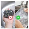 Unbranded 5x Double Layer Wire Dishwashing Rag,Microfiber Cleaning Cloth for
