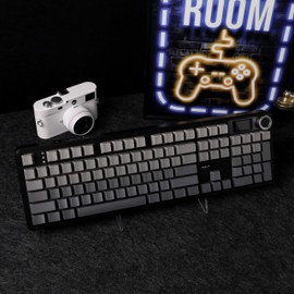 EPOMAKER X Aula F108 PRO Wireless Gaming Keyboard with Screen, 8000mAh Battery, 104 Hot-Swappable and Programmable Keys and Knob, RGB Backlight, for Mac/PC/Android (Black Gradient)