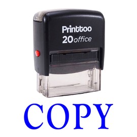 Printtoo Office Stationary Custom Stamp Copy Self Inking Rubber Stamp-Blue