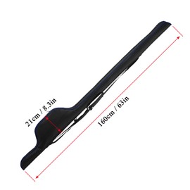 HUIOP fishing rod bag, 63'' Fishing Pole Bag Portable Fishing Rod Case Folding Fishing Pole Holder Large Capacity Rod Tackle Organizer Storage Bag,fishing pole bag