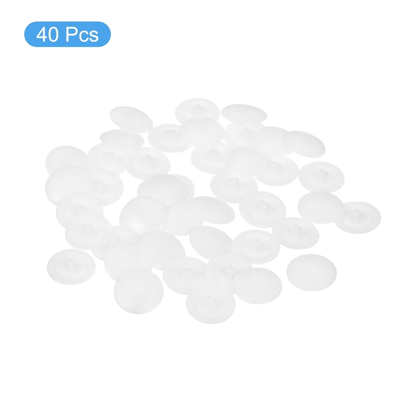 sourcing map 40PCS Screw Cap Covers, 12mm Waterproof Plastic Screw