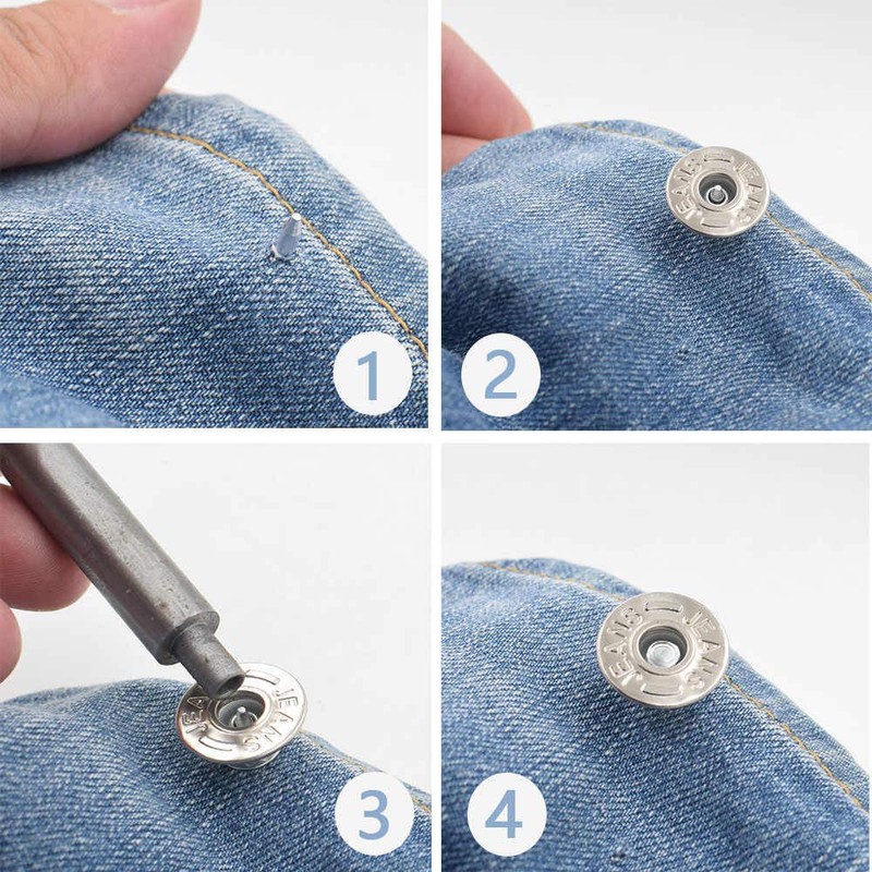 Trimming Shop Bronze 20 mm Metal Jeans Buttons Tack Connections