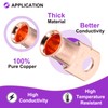 DMiotech 8 Pcs 3/0 AWG - 3/8" Copper Cable Lugs,