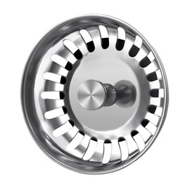 YOXITIXOT Kitchen Sink Plug and Strainer, Stainless Steel Sink Plug Replacement, Hole Diameter 78mm, Pop up Sink Drainer Plug (78mm)