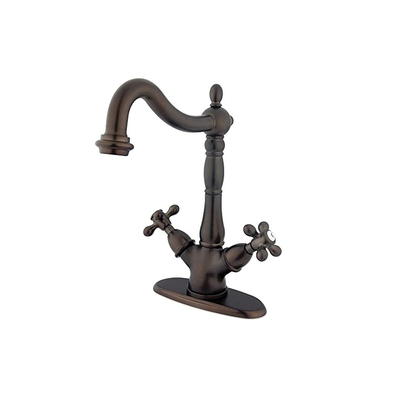 Kingston Brass KS1495AX Heritage Vessel Faucet, 6-1/2", Oil Rubbed Bronze