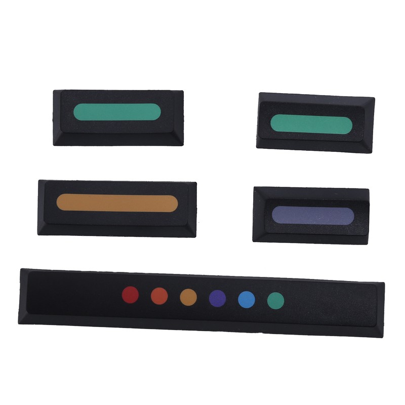 Dot Keycap Dye Sublimation Mechanical Keyboard Compatible with 61/64/68/87/96/104/108Black